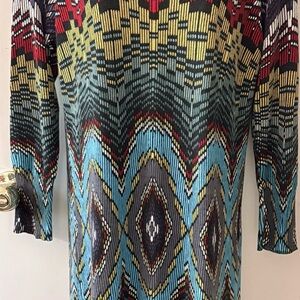 Custo Barcelona Geometric Pattern Dress